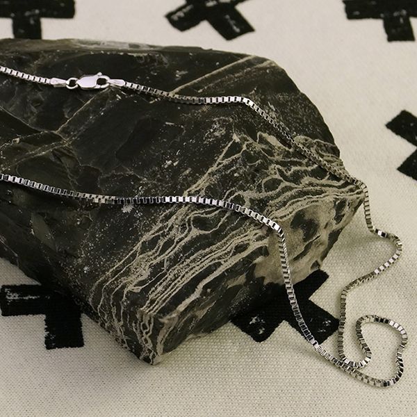 Veneziana Kette 925 Sterling Silber diamantiert (Made in Italy)