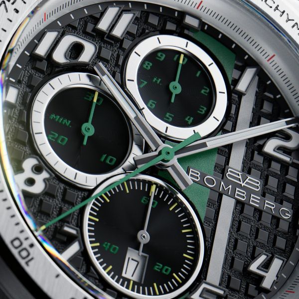 BOMBERG APEX GB Edelstahl Quarz Chronograph NT42CHSP.01-2.12 NEU
