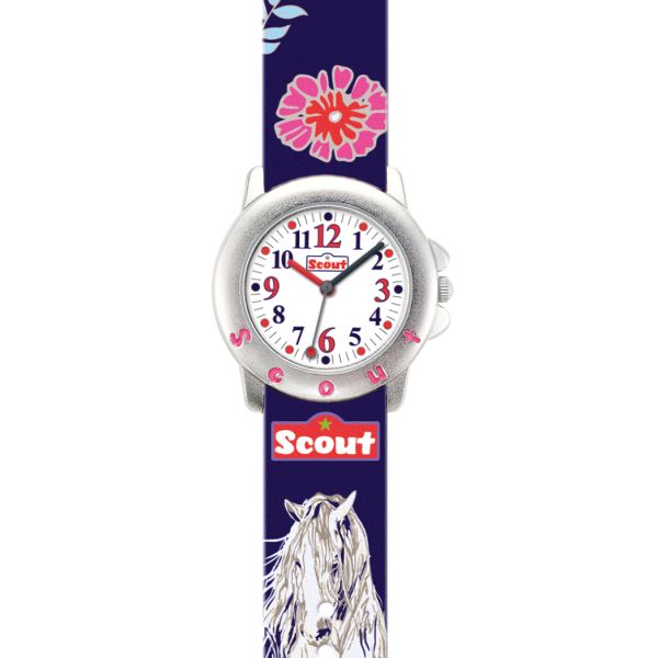 SCOUT Kinder Uhr "STAR KIDS PFERD" Ø 29,5 mm 280393006 NEU