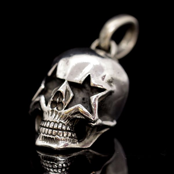 Anhänger "SMALL STAR SKULL" 925er Silber 17,5 x 20 x 34 mm NEU