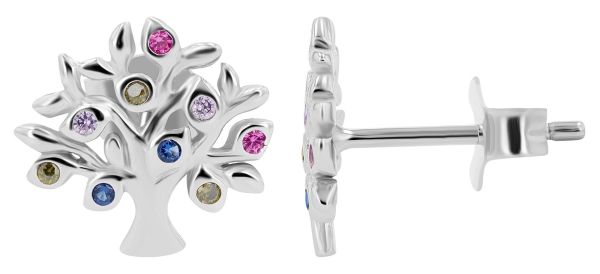 Schmuckset (Anhänger+Ohrstecker)"Thaisa" 925er Silber rhodiniert bunte Zirkonia 5360062-001 NEU