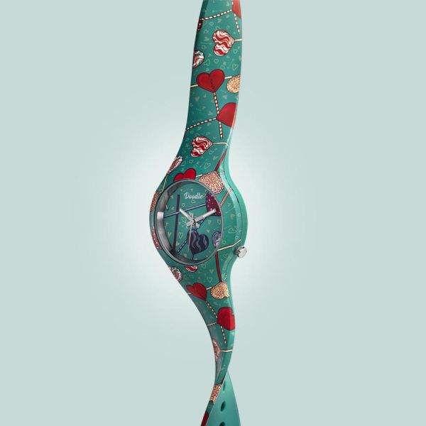 Doodle Damen Uhr SWEET HEART DOODLE WATCH DO35009 NEU