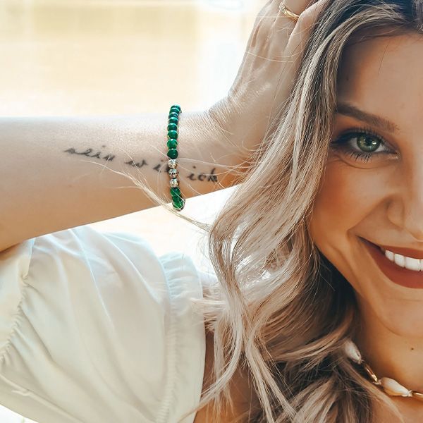 monomania Armband Power of 3! Perlenarmband, "Gelassenheit", Aventurin Ø6 mm GR S NEU