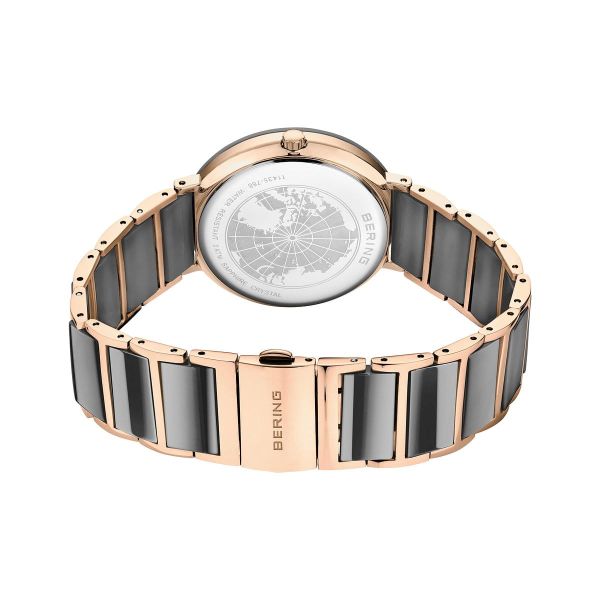 BERING Damen Armbanduhr Ceramic roségold glänzend 11435-768 NEU