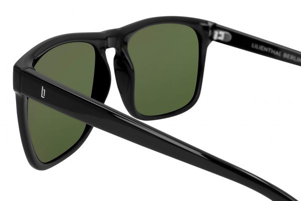 Lilienthal Berlin Sonnenbrille Tempelhofer Black Glossy Green S02-G01M-01Z NEU