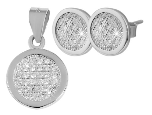 Schmuckset (Anhänger+Ohrstecker)"Swea" 925er Silber rhodiniert Zirkonia 5360044-001 NEU
