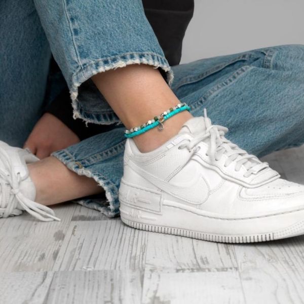 Rebel & Rose Fußkettchen "Anklet Slices Turquoise" RR-AK005-S-S NEU