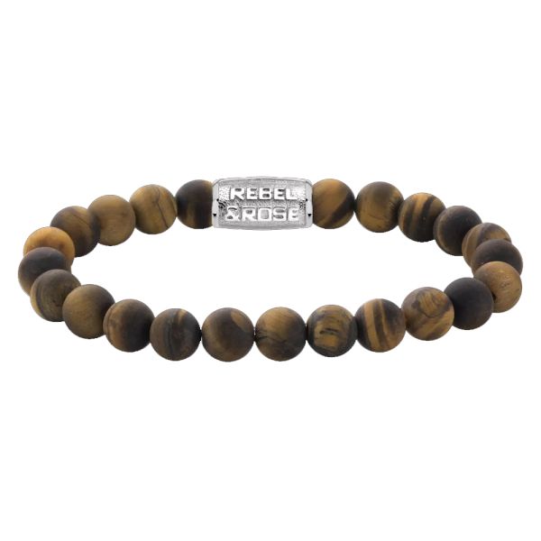 Rebel & Rose Armband "Matt Tiger Lily" 8 mm RR-80023-S-L 19 cm NEU