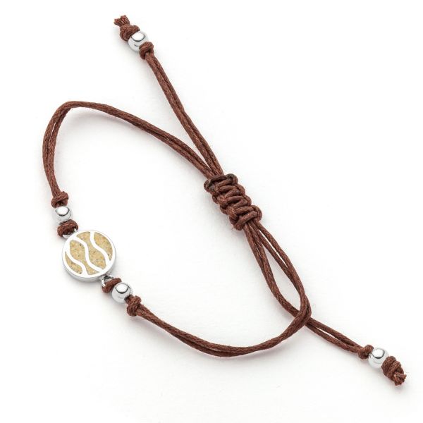 DUR Cotton Armband "Strandwellen" 925er Silber Strandsand 17cm A1897 NEU