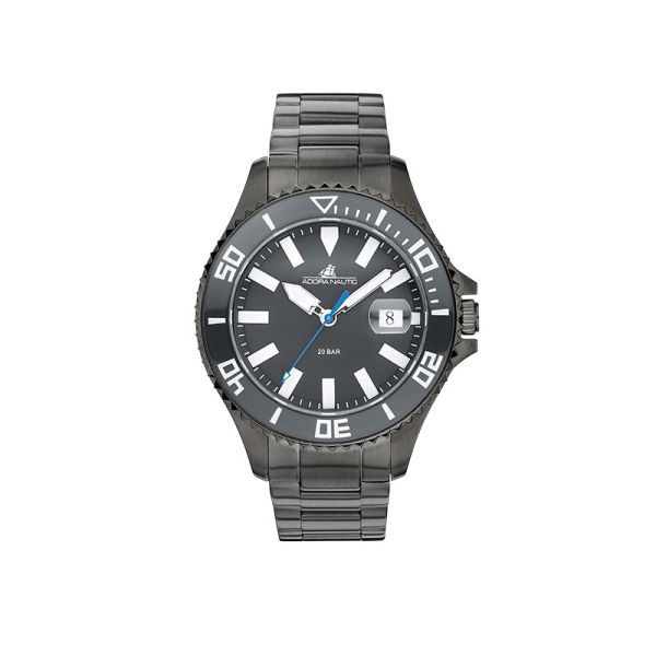 Adora Nautic Armbanduhr Edelstahl IP GUN AN2426 20 bar NEU