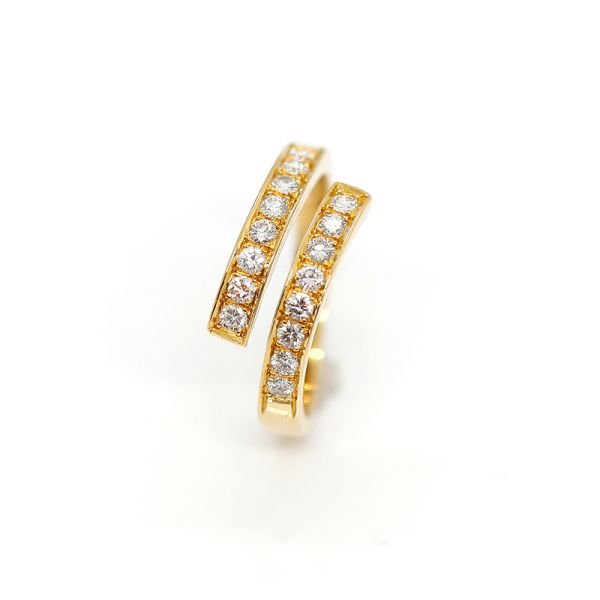 Brillantring Goldschmiedearbeit 750er Gold Ring Diamanten im Brillantschliff (27828)