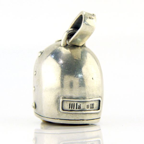 JJJ LA Anhänger Herren "BIKER SKULL GOLD" 925er Silber Bronze goldfarbend NEU