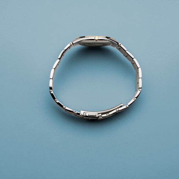 BERING Damen Armbanduhr Ultra Slim silber gold poliert gebürstet 17231-704 NEU