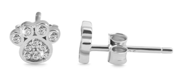 Ohrstecker "Dorina" Hundepfote 925er Silber Zirkonia 5300001-004 NEU