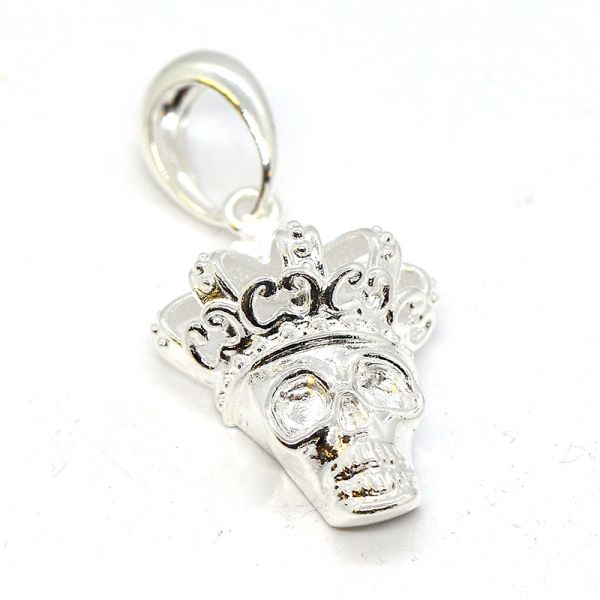 Anhänger Skull Crown 925er Silber ca. 30 x 65 mm NEU