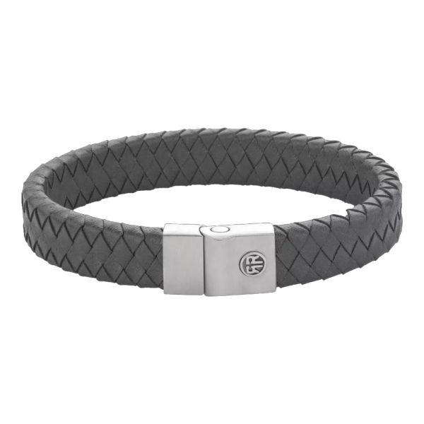 Rebel & Rose Armband "Full Metal Premium 12mm Grey" 17,5 cm RR-M0046-S-M NEU