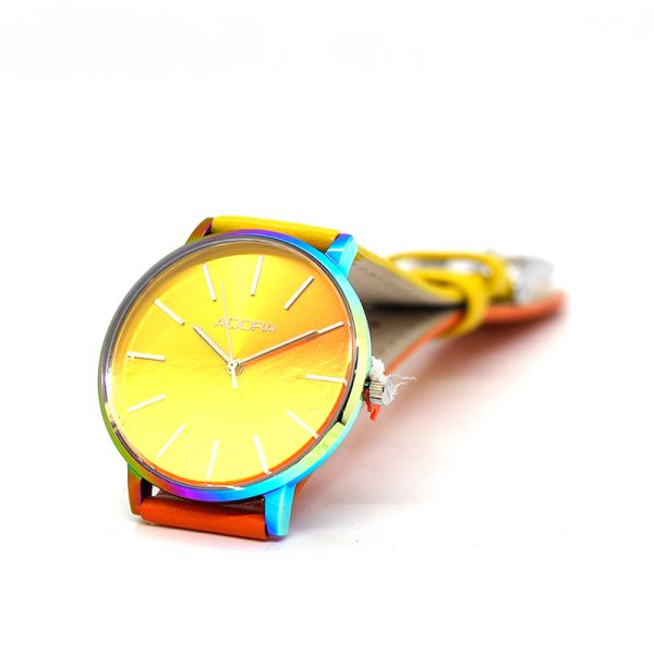 Adora Damen Armbanduhr "Rainbow" Edelstahl AT5593 NEU