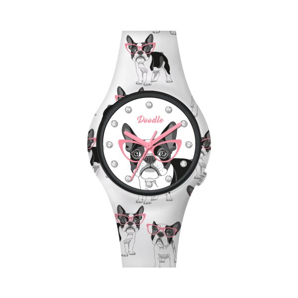 Doodle Damen Uhr "FANCY BULLDOG" DOODLE WATCH DO35024 NEU