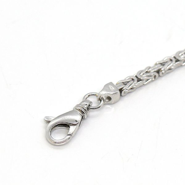 Königsketten Armband 925er Silber rhodiniert 21 cm 3,3 mm NEU