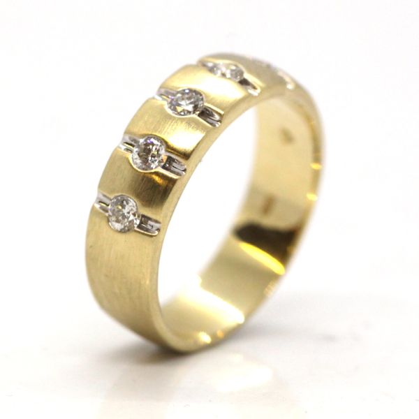 Brillant Ring 585er Gelbgold 0,50 Ct Diamanten im Brillantschliff GR 58 (PF2075)