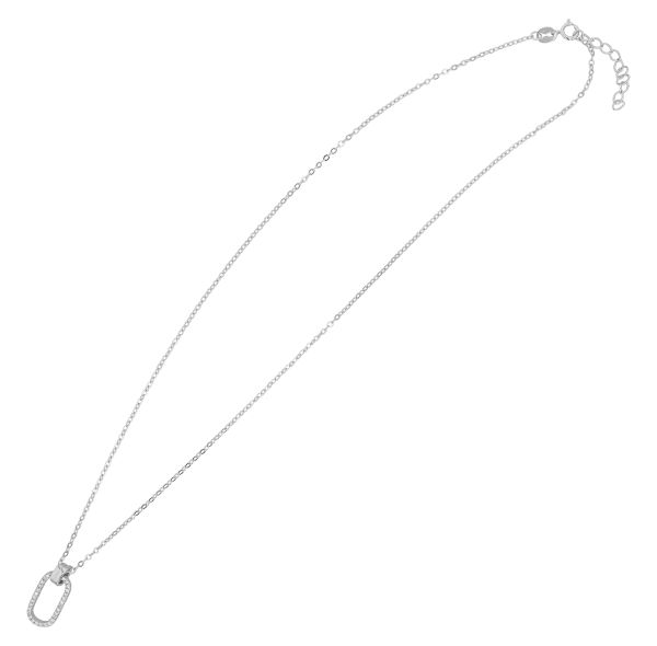 Collier "Solomia" 925er Silber rhodiniert Zirkonia 42+3 cm 5350122-001 NEU