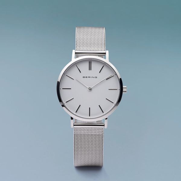 BERING Damen Armbanduhr Classic silber glänzend 14134-004 NEU