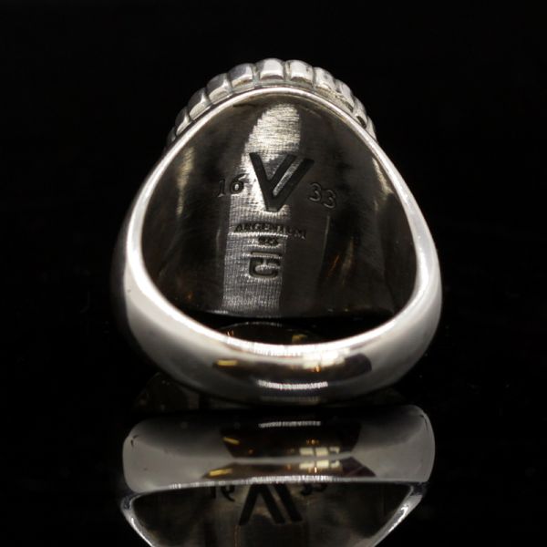 Siegelring "SKULL RELIEF" 925er GR 66 NEU