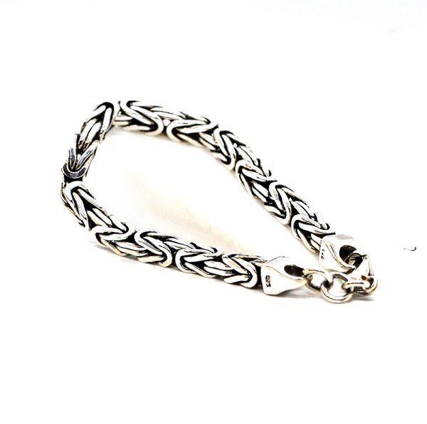 Königsketten Armband Rund 925er Silber 21,5 cm 5,8 mm TOP