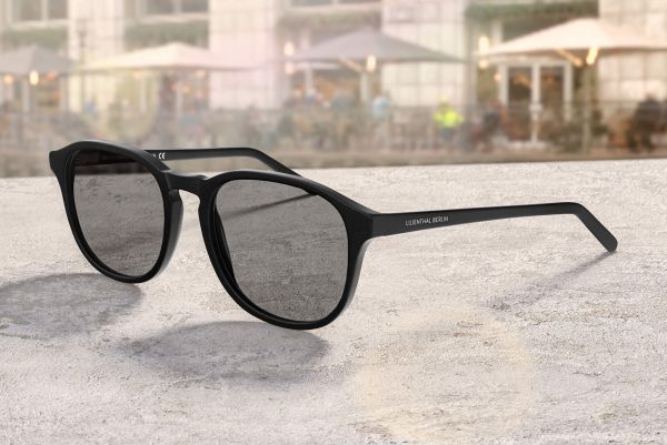 Lilienthal Berlin Sonnenbrille Schönhauser Black Matte Gray S03-A01M-02Z NEU