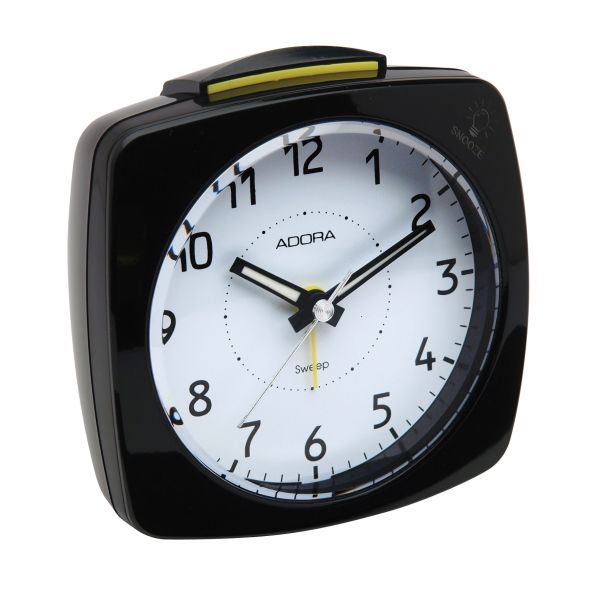 Wecker Quarzwecker schwarz/weiß Blinking Light SQ839SP NEU