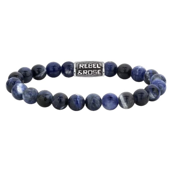 Rebel & Rose Armband "Midnight Blue Vintage" 8 mm RR-80096-V-M 17,5 cm NEU