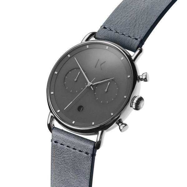 MVMT Herren Chrono Blacktop SILVER MIST Ø 47 mm D-BT01-SGR