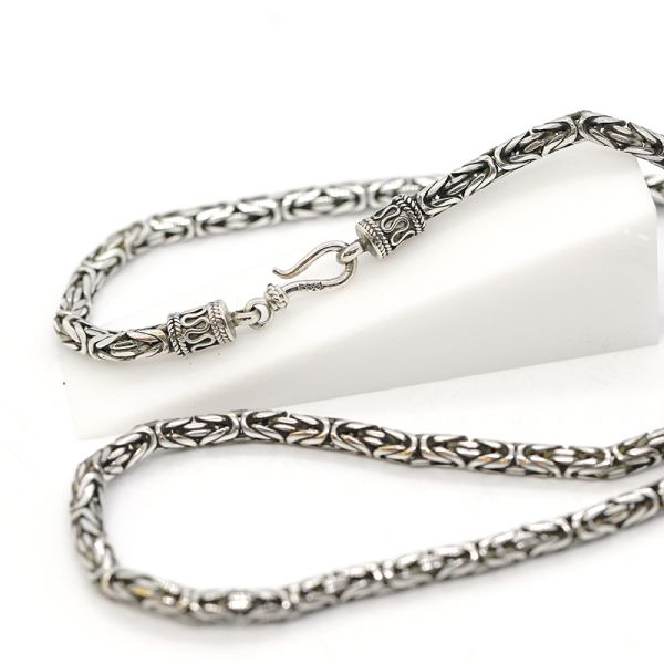 Königskette Rund 925er Silber 3,9 mm / 52 cm Top