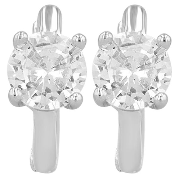 Creolen "Victoria" 925er Silber rhodiniert Zirkonia 5300607-001 NEU