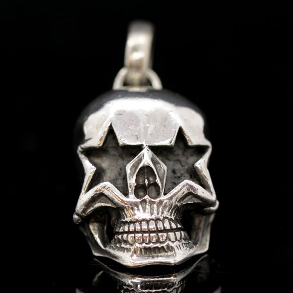Anhänger "SMALL STAR SKULL" 925er Silber 17,5 x 20 x 34 mm NEU