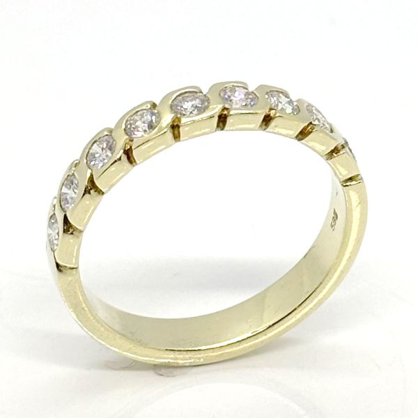 Diamant Ring Habmemoire 585er Gelbgold GR 68 ca. 1,44 Ct Diamanten im Brillantschliff (25759)