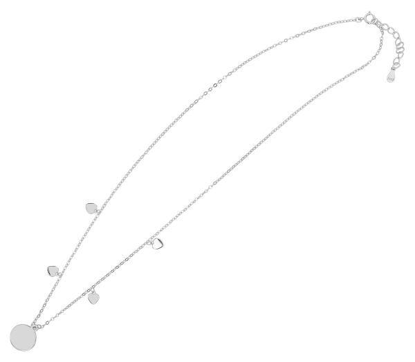 Collier "Insi" 925er Silber rhodiniert Gravurplatte 42+3 cm 5350114-001 NEU