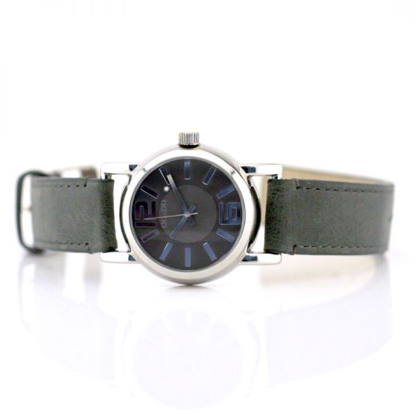 OOZOO Design Damen Armbanduhr 40 mm Gehäuse Graugrün