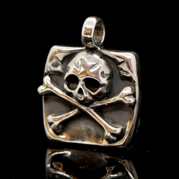 Anhänger "CROSSBONE SKULL" 925er Silber 20 x 25 mm NEU
