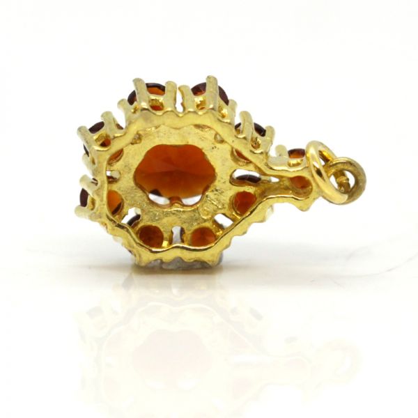 Granat Anhänger in 333er Gelbgold (2920)