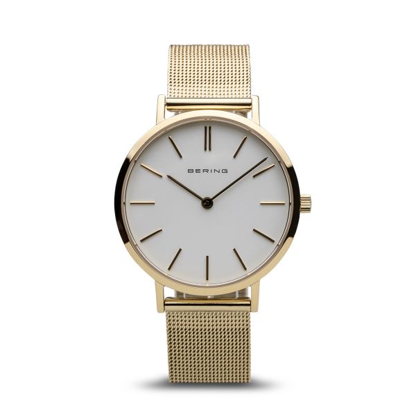 BERING Damen Armbanduhr Classic gold glänzend 14134-331 NEU