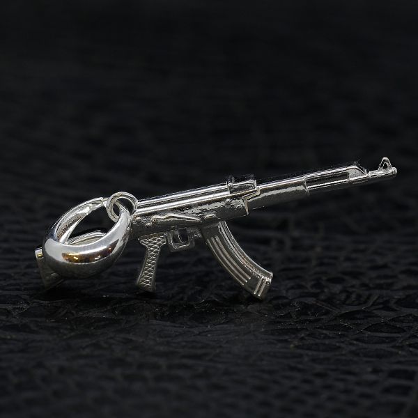 Anhänger AK47 Kalaschnikow 925er Silber ca. 35 x 55 mm NEU