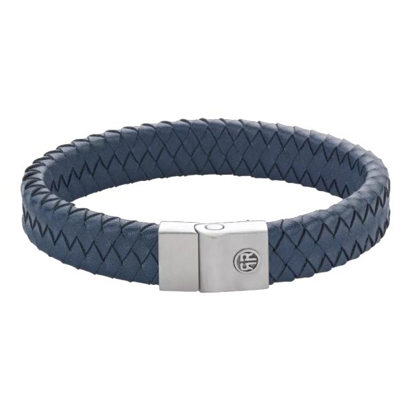 Rebel & Rose Armband "Full Metal Premium 12mm Blue" 19 cm RR-M0044-S-L NEU