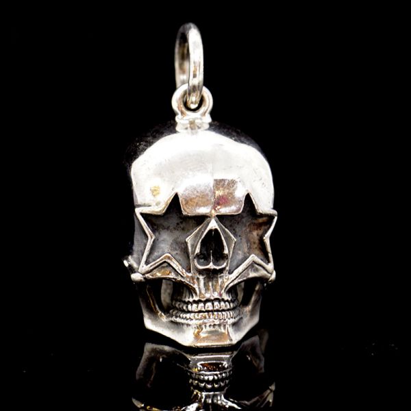 Anhänger "STARSKULL" Totenschädel 925er Silber 23 x 50 mm NEU