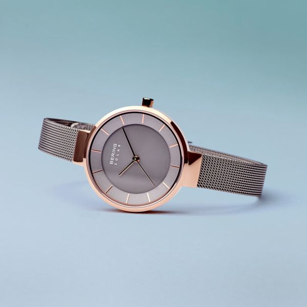 BERING Damen Armbanduhr Solar roségold glänzend 14631-369 NEU