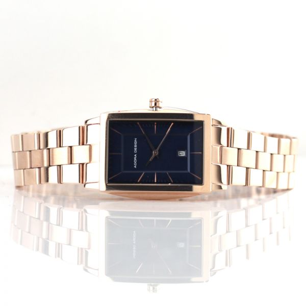 Adora Design Armbanduhr Edelstahl IP Roségold AD8398 3 Bar NEU