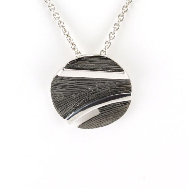 Anhänger "Scratch Face" 925er Silber Ø 26 mm BPS01757-B NEU