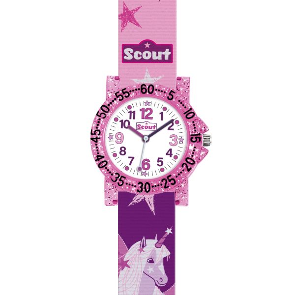 SCOUT Kinder Uhr "THE IT-COLLECTION EINHORN" Ø 30,5 mm 280375021 NEU