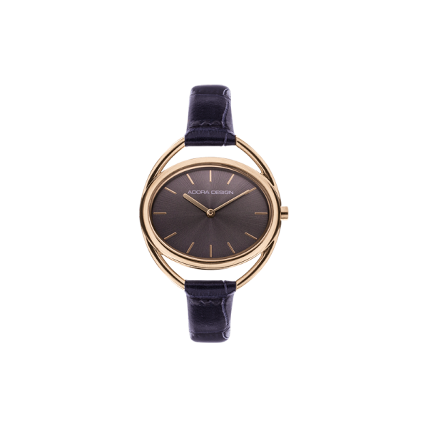 Adora Design Damen Armbanduhr Roségold am Lederband AD8026 NEU