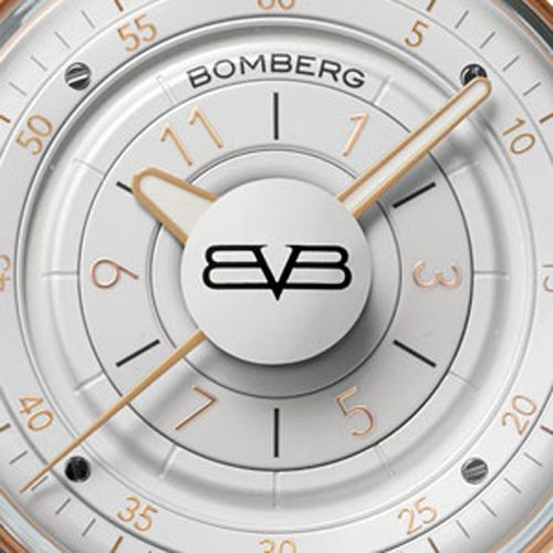 BOMBERGB BB-01 LADY SKYLIGHTER IVORY & GOLD Edelstahl Ronda Kaliber NEU